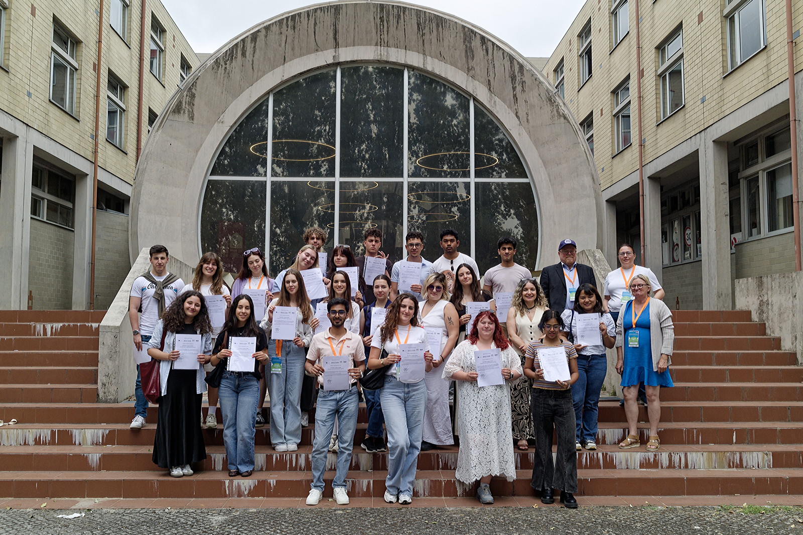 Students with their diplomas